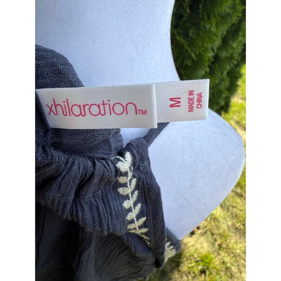 Xhilaration Navy Boho Dress Size Medium - Picture 6 of 7